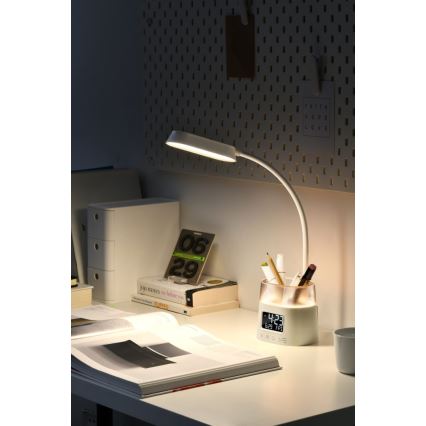 Lampe de table LED RGBW à intensité variable avec un porte-stylo FALCON LED/10W/5V