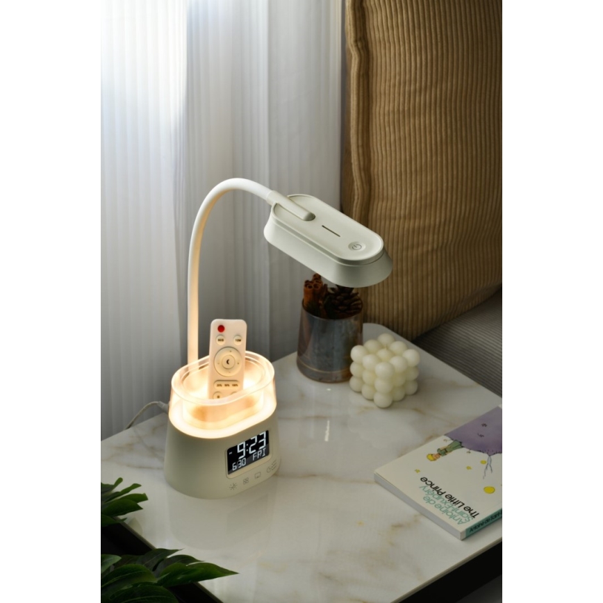 Lampe de table LED RGBW à intensité variable avec un porte-stylo FALCON LED/10W/5V