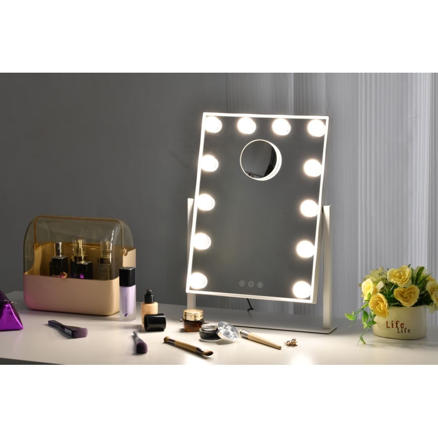 Immax 08984L - Miroir cosmétique LED à intensité variable MUST HAVE LED/12W/230V