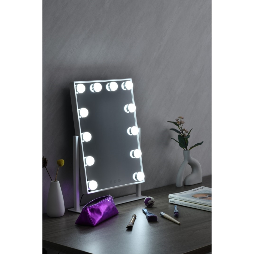 Immax 08984L - Miroir cosmétique LED à intensité variable MUST HAVE LED/12W/230V