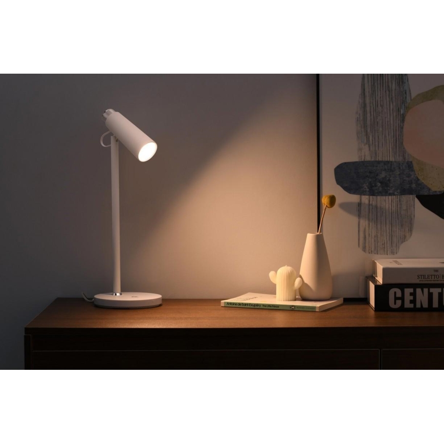 Lampe de table à intensité variable avec sans fil Qi charge TIT LED/12W/230V blanc