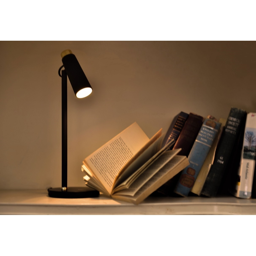 Lampe de table à intensité variable avec sans fil Qi charge TIT LED/12W/230V noir