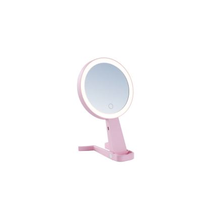 Immax 09102L - LED+CCT Miroir de maquillage dimmable SWEET LED/3W/5V rose