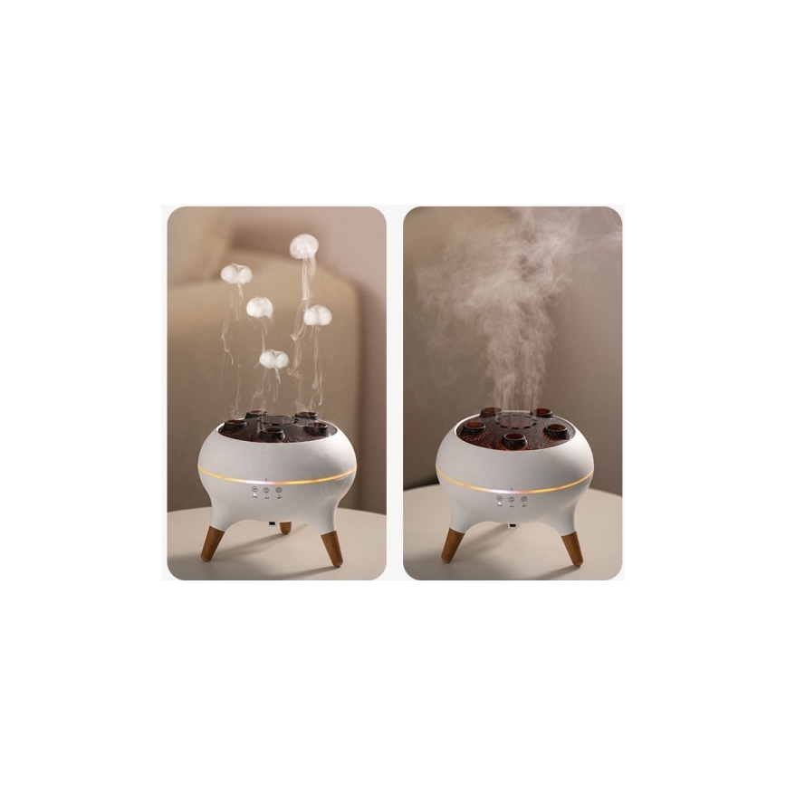 Immax 09104L - Diffuseur d'arômes et humidificateur d'air JELLYFISH LED/11W/5V