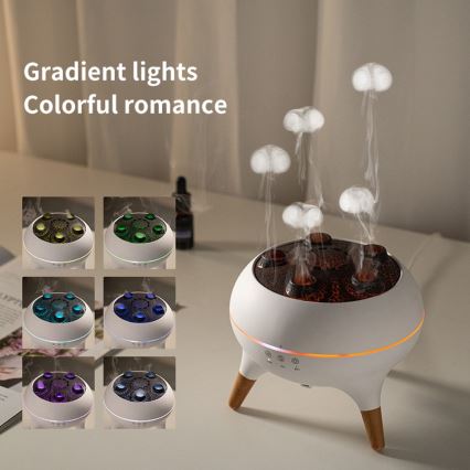 Immax 09104L - Diffuseur d'arômes et humidificateur d'air JELLYFISH LED/11W/5V