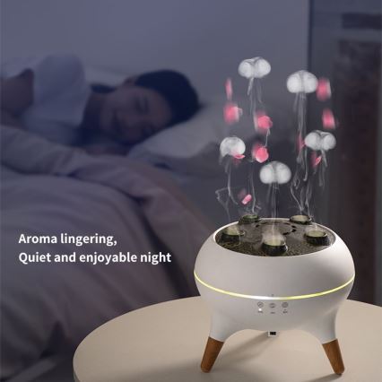 Immax 09104L - Diffuseur d'arômes et humidificateur d'air JELLYFISH LED/11W/5V