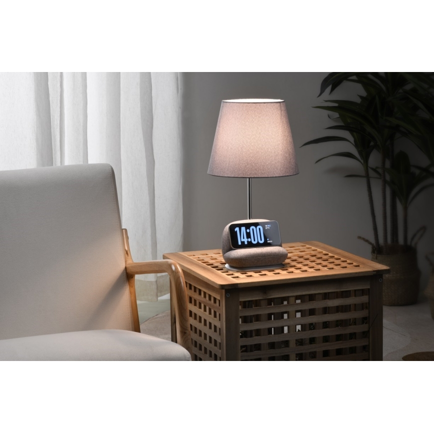 Lampe de table LED dimmable avec recharge sans fil Qi SOFA LED/6W/230V, gris