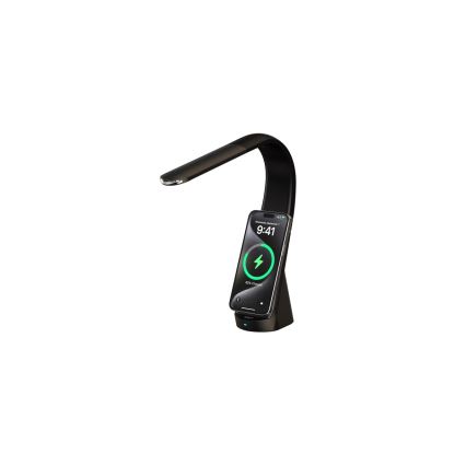 Lampe de bureau LED dimmable avec chargement sans fil MAGIC LED/5W/230V noire