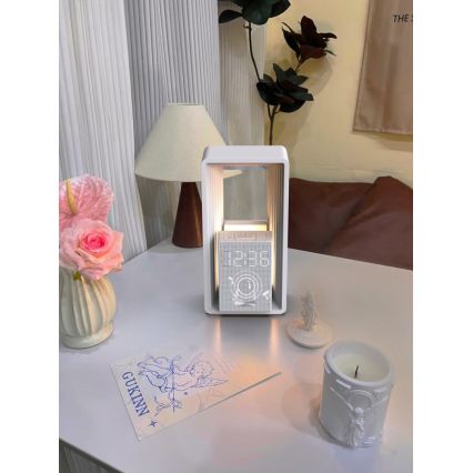 Lampe de table LED avec réveil et fonction de recharge CALM LED/3,5W/5V