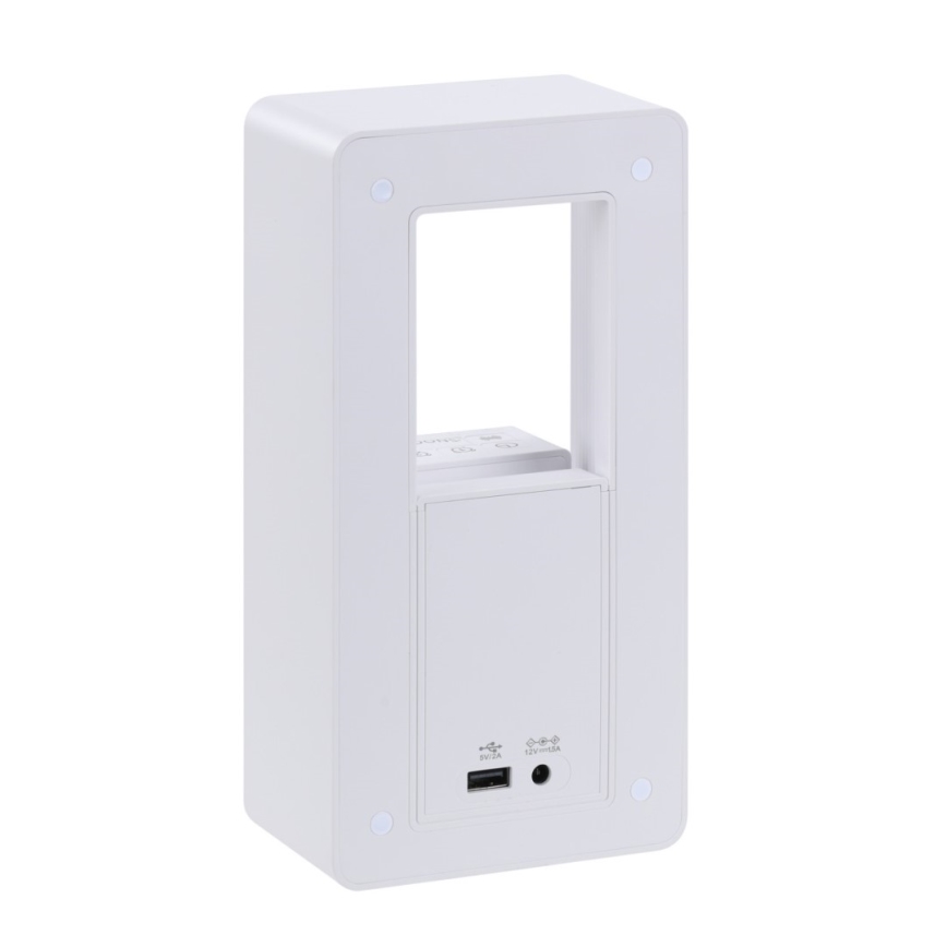 Lampe de table LED avec réveil et fonction de recharge CALM LED/3,5W/5V
