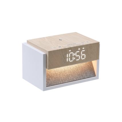 Lampe de bureau LED avec réveil et charge CALM LED/1,2W/5V