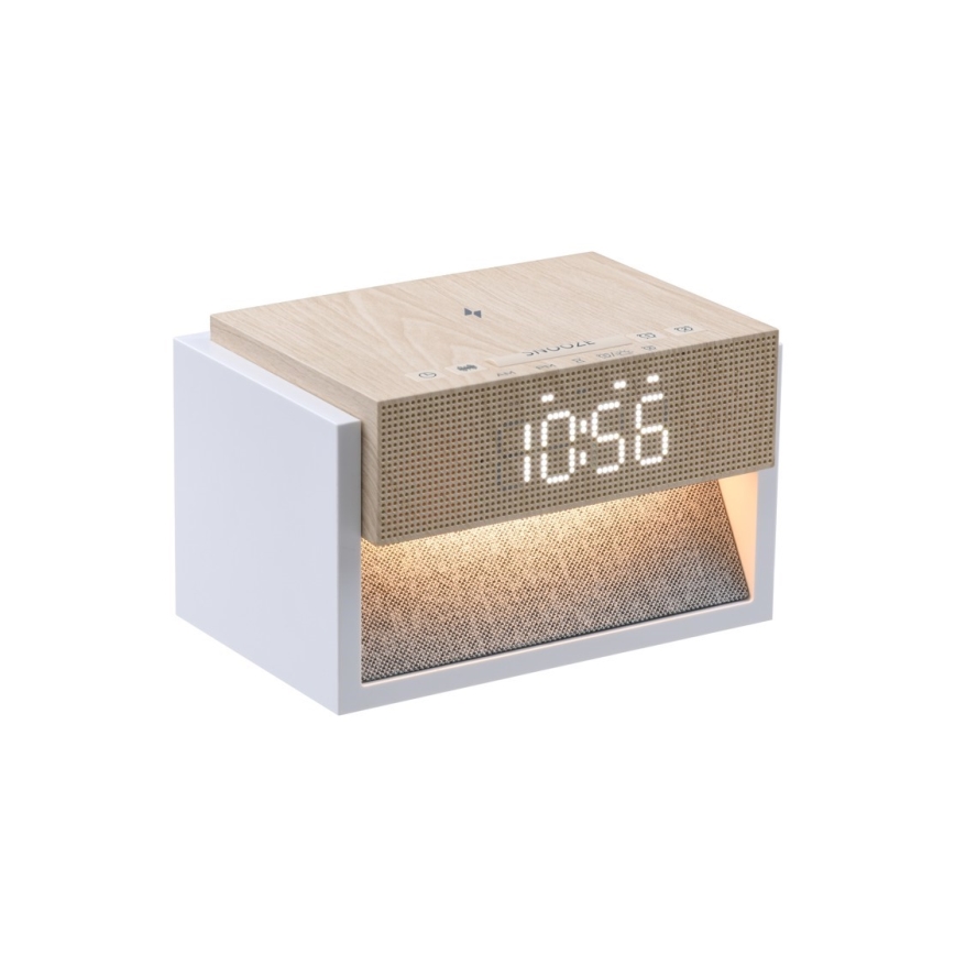 Lampe de bureau LED avec réveil et charge CALM LED/1,2W/5V