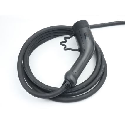 Immax - Borne de recharge EV pour véhicules électriques AC Type 2 16 A/380 V + prise 230 V, 3,7 kW, 5 m, Tuya