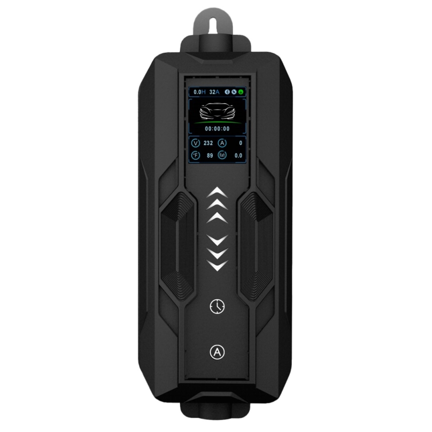 Immax - Station de recharge portable EV pour véhicules électriques, Type 2 (AC) 16 A / 380 V, 11 kW, avec prise 230 V et câble de 5 m, compatible Wi‑Fi Tuya