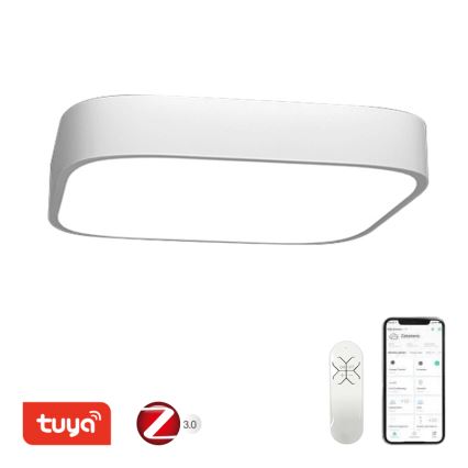 Immax NEO 07042L – Plafonnier LED à intensité variable RECUADRO LED/67W/230V + télécommande Tuya