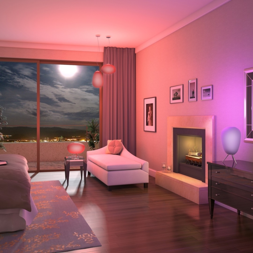 Immax NEO - Suspension à intensité modulable avec fil LED RGB COCONO 1xE27/8,5W/100-240V