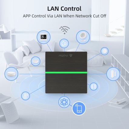 Immax NEO 07117-5 - Passerelle MATTER intelligente Zigbee 3.0 230 V Wi‑Fi