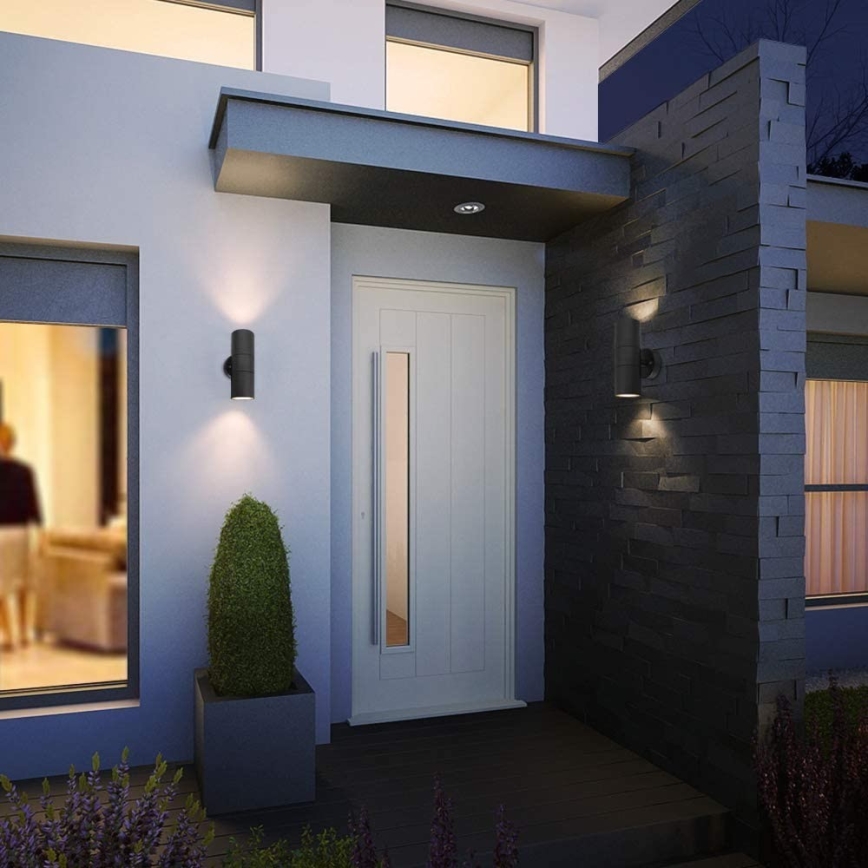 Immax NEO 07118B-2 - Spot mural extérieur LED RGB+CCT à intensité variable PARED 2xGU10/5,5W/230V Wi-Fi Tuya IP65