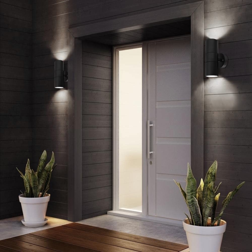 Immax NEO 07118B-2 - Spot mural extérieur LED RGB+CCT à intensité variable PARED 2xGU10/5,5W/230V Wi-Fi Tuya IP65