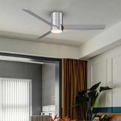Immax NEO 07135-S - Ventilateur de plafond FRESH LED/18W/230V Wi-Fi Tuya chrome mat + Télécommande