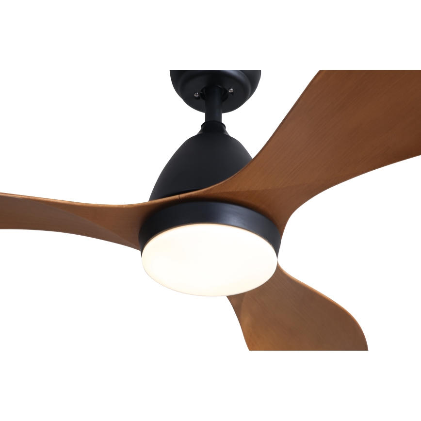 Immax NEO 07141-B - Ventilateur de plafond LED NEO LITE FRESCO LED/18W/230V Tuya Wi-Fi noir/marron+ télécommande