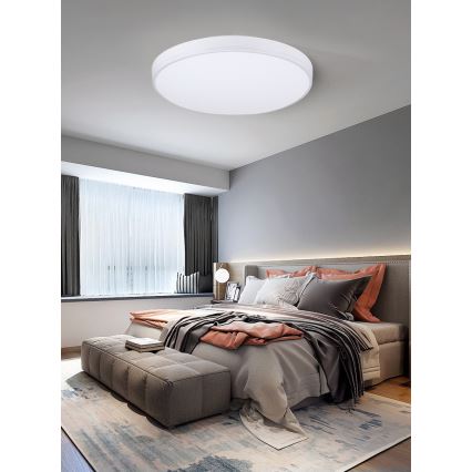 Immax NEO 07149-W51 - Plafonnier à intensité variable NEO LITE AREAS LED/48W/230V Tuya Wi-Fi blanc + télécommande