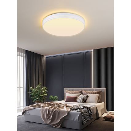 Immax NEO 07149-W51 - Plafonnier à intensité variable NEO LITE AREAS LED/48W/230V Tuya Wi-Fi blanc + télécommande