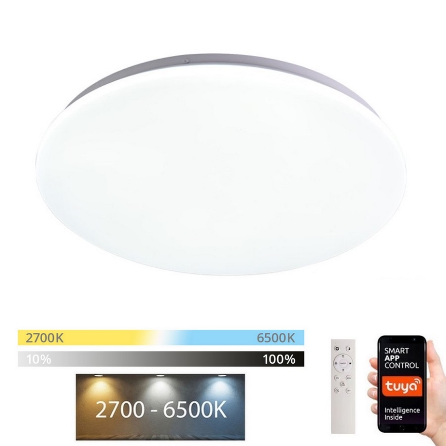 Immax NEO 07156-38 - Luminaire LED à intensité variable ANCORA LED/24W/230V 2700-6500K Wi-Fi +télécommande Tuya