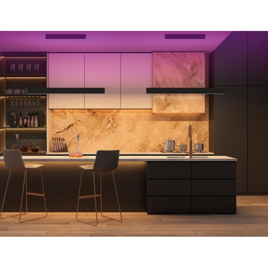 Immax NEO 07157-B120X - Suspension LED RGB+CCT à intensité variable MILANO LED/40W/230V Tuya noir