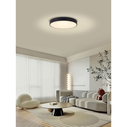 Immax NEO 07202L - Plafonnier à intensité variable LED RONDATE LED/53W/230V noir Tuya + télécommande