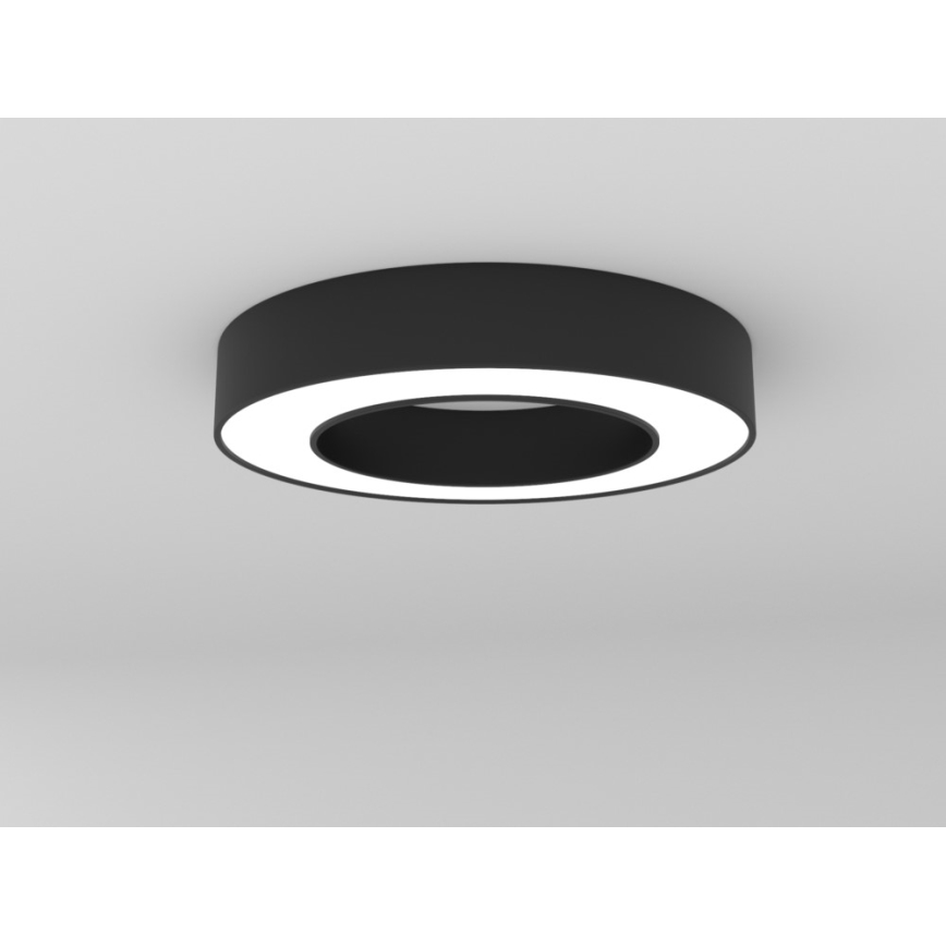 Immax NEO 07209L - Plafonnier à intensité variable LED PASTEL LED/53W/230V 60 cm noir Tuya + télécommande