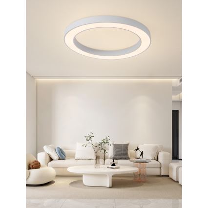 Immax NEO 07213L - Plafonnier à intensité variable LED PASTEL LED/68W/230V 95 cm blanc Tuya + télécommande