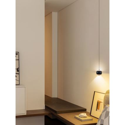 Immax NEO 07219L - Suspension filaire à intensité variable DORMINE LED/6W/230V mat noir Tuya + télécommande