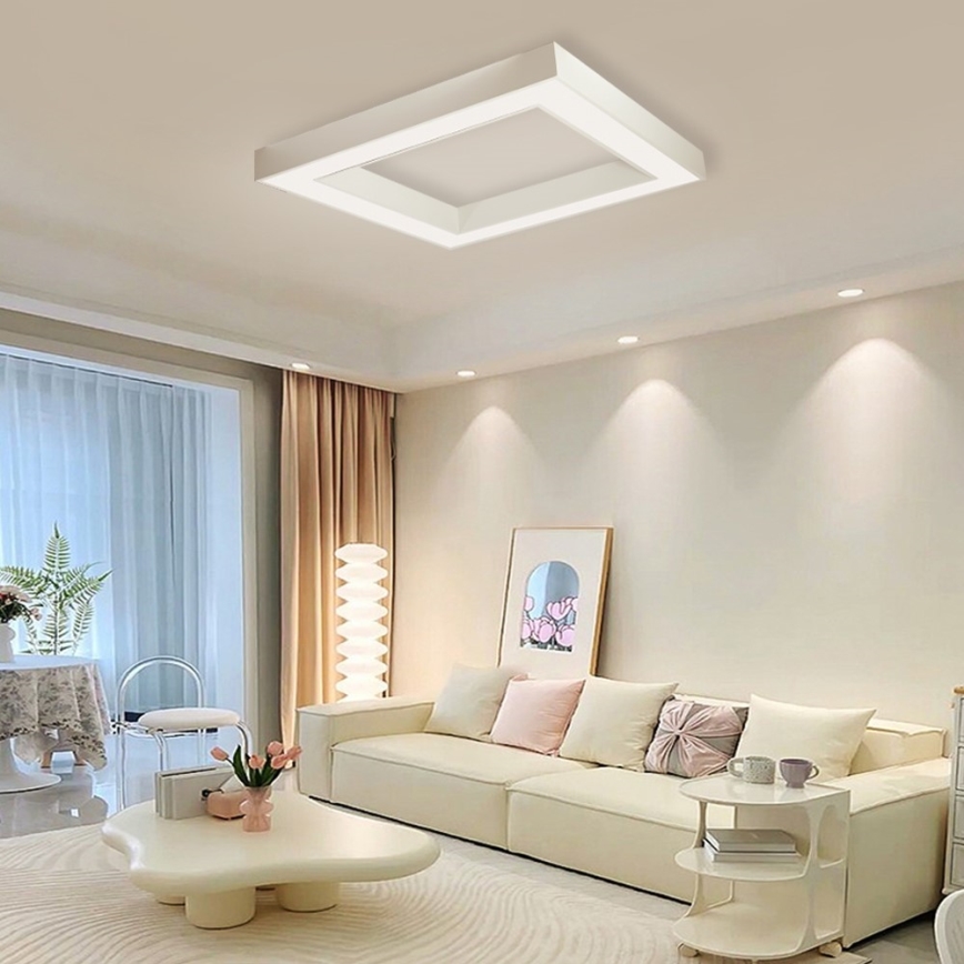 Immax NEO 07240L - Plafonnier à intensité variable CANTO LED/60W/230V 2700-6500K Tuya blanc