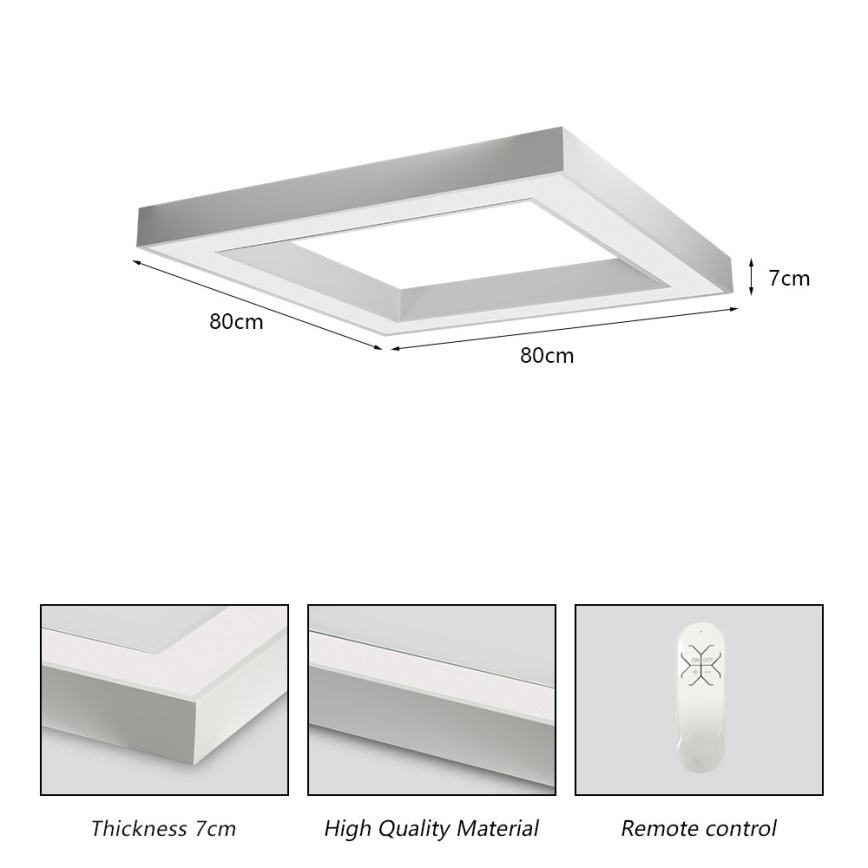 Immax NEO 07240L - Plafonnier à intensité variable CANTO LED/60W/230V 2700-6500K Tuya blanc