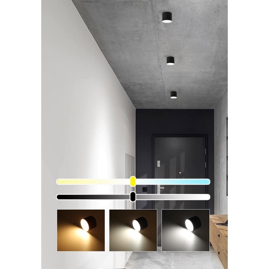 Immax NEO 07242L - Plafonnier LED dimmable RONDATE LED/18W/230V 11,5 cm Wi-Fi Tuya