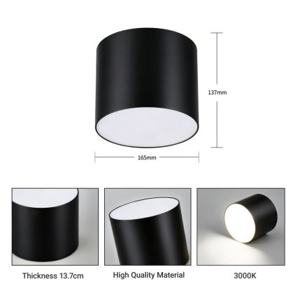 Immax NEO 07244L - Plafonnier à intensité variable RONDATE LED/32W/230V 16,5 cm Wi-Fi Tuya