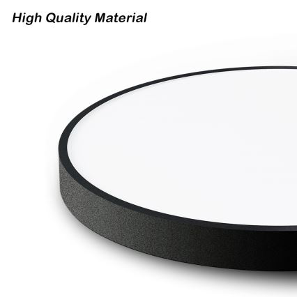Immax NEO 07249L - Plafonnier à intensité variable NEO LITE SEMPLICI LED/48W/230V 3000-6000K Wi-Fi Tuya noir + télécommande