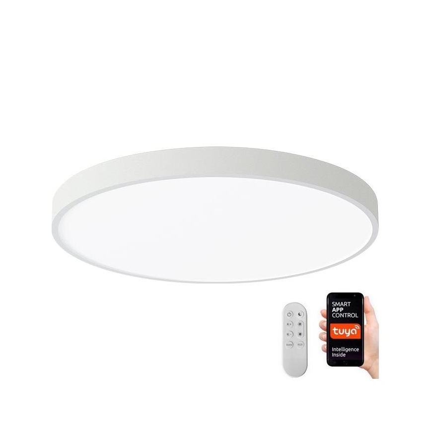 Immax NEO 07252L - Plafonnier à intensité variable NEO LITE SEMPLICI LED/48W/230V 3000-6000K Wi-Fi Tuya blanc + télécommande