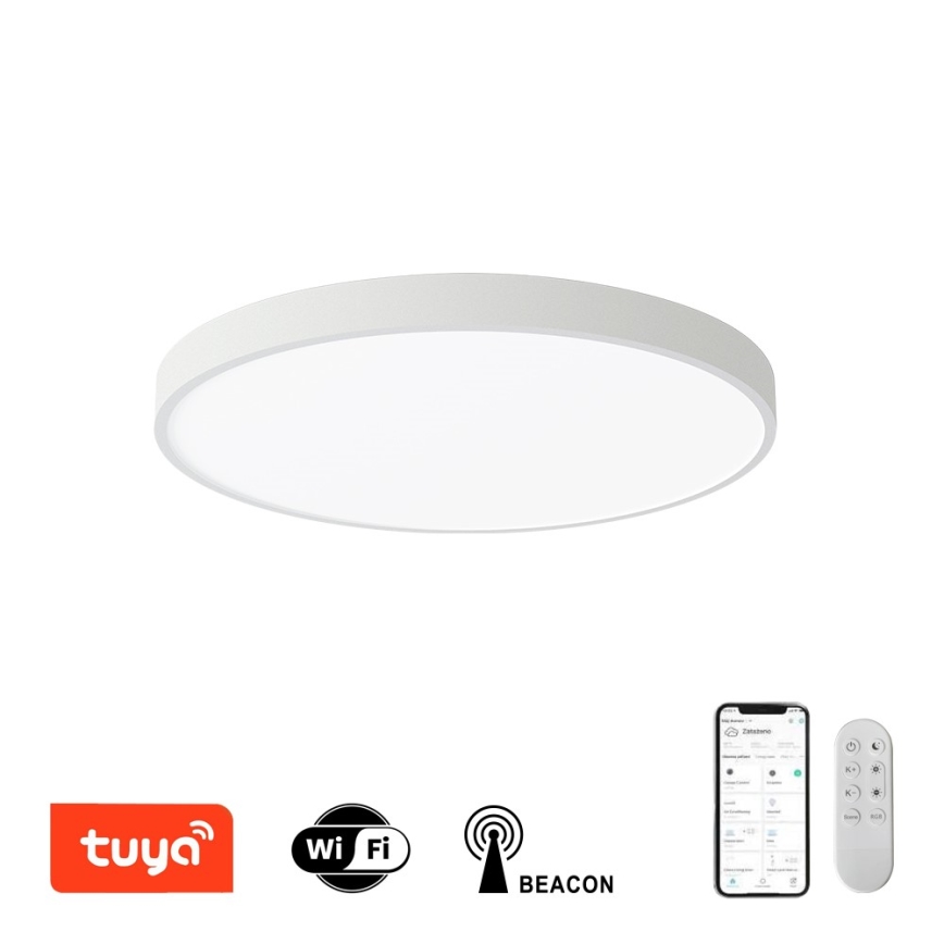 Immax NEO 07252L - Plafonnier à intensité variable NEO LITE SEMPLICI LED/48W/230V 3000-6000K Wi-Fi Tuya blanc + télécommande