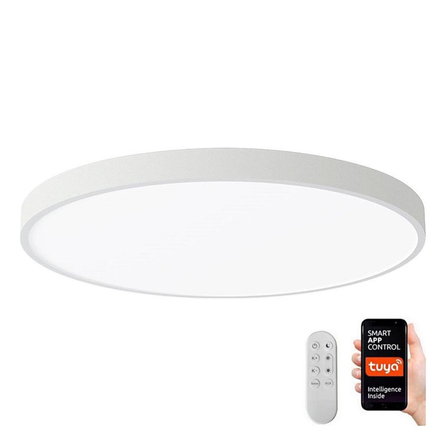Immax NEO 07253L - Plafonnier à intensité variable NEO LITE SEMPLICI LED/60W/230V 3000-6000K Wi-Fi Tuya blanc + télécommande