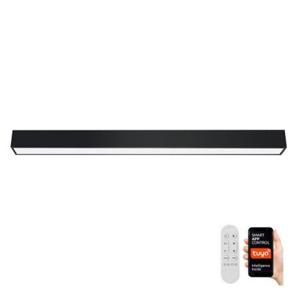 Immax NEO 07256L - Plafonnier à intensité variable NEO LITE LUNGO LED/38W/230V 3000-6000K Wi-Fi Tuya noir + télécommande