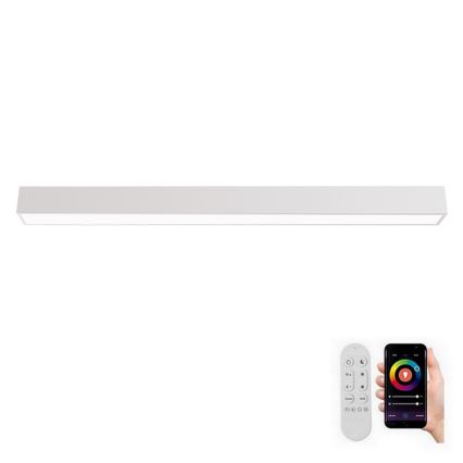 Immax NEO 07259L - Plafonnier à intensité variable NEO LITE LUNGO LED/38W/230V 3000-6000K Wi-Fi Tuya blanc + télécommande