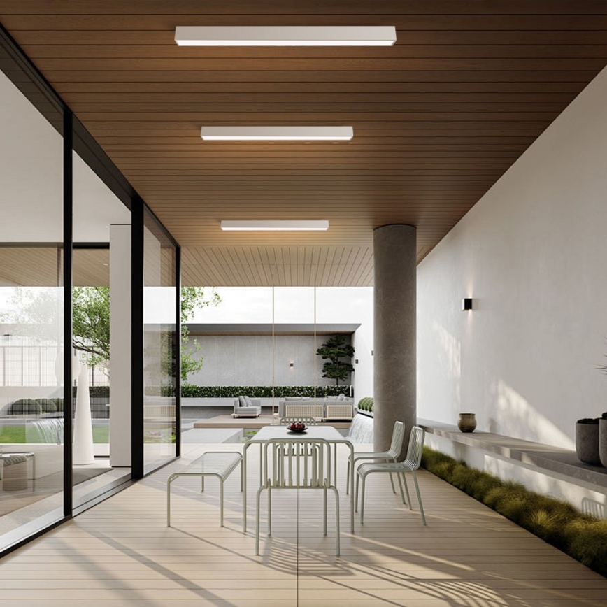 Immax NEO 07259L - Plafonnier à intensité variable NEO LITE LUNGO LED/38W/230V 3000-6000K Wi-Fi Tuya blanc + télécommande