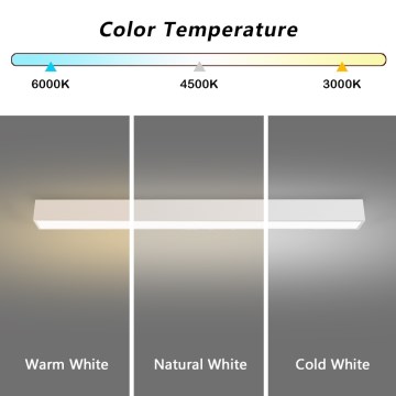 Immax NEO 07259L - Plafonnier à intensité variable NEO LITE LUNGO LED/38W/230V 3000-6000K Wi-Fi Tuya blanc + télécommande