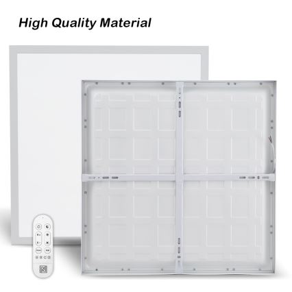 Immax NEO 07277L - Plafonnier à intensité variable salle de bain NEO LITE FRAME LED/50W/230V IP44 Wi-Fi Tuya +remote commande blanc