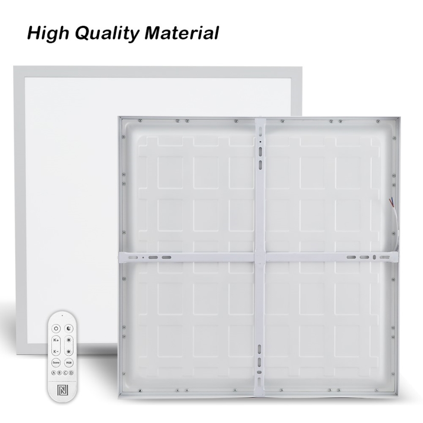 Immax NEO 07277L - Plafonnier à intensité variable salle de bain NEO LITE FRAME LED/50W/230V IP44 Wi-Fi Tuya +remote commande blanc