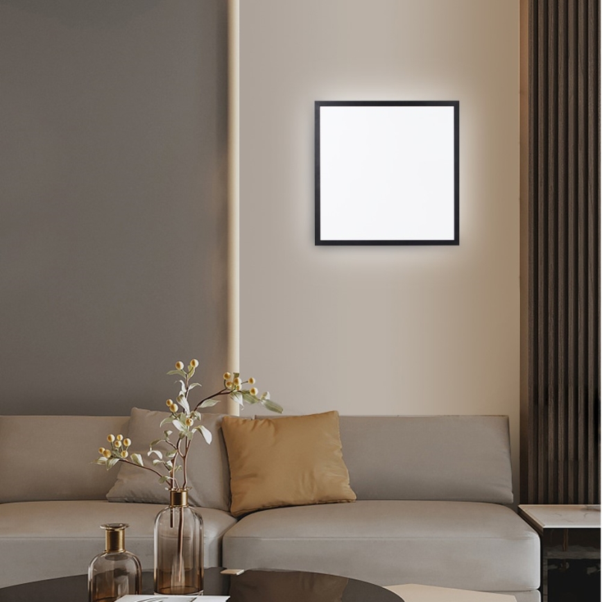Immax NEO 07279L - Plafonnier à intensité variable salle de bain NEO LITE FRAME LED/50W/230V IP44 Wi-Fi Tuya + télécommande noir