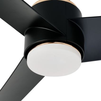 Immax NEO 07280L - Ventilateur de plafond à intensité variable BEAUTY LED/18W/230V Wi-Fi Tuya noir + Télécommande