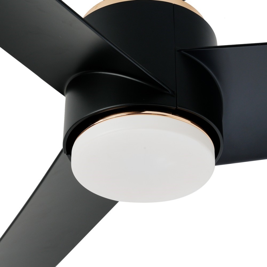Immax NEO 07280L - Ventilateur de plafond à intensité variable BEAUTY LED/18W/230V Wi-Fi Tuya noir + Télécommande